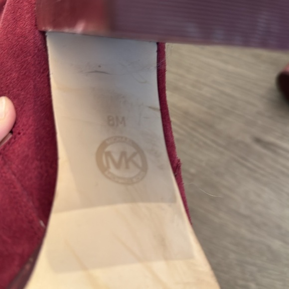 Michale Kors Burgundy Red Suede Knee-High Boots size 8 - Picture 8 of 8